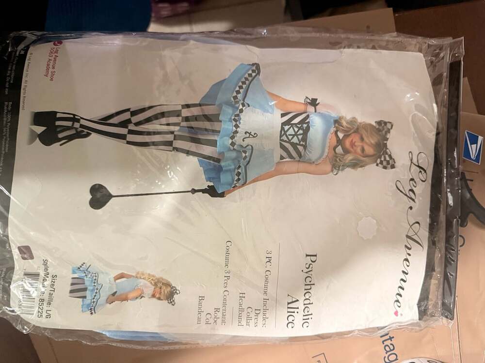 Leg Avenue Psychedelic Alice Costume Size L 85225